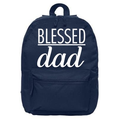 Blessed Dad 16 in Basic Backpack