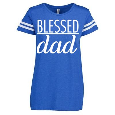 Blessed Dad Enza Ladies Jersey Football T-Shirt