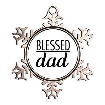 Blessed Dad Metallic Star Ornament