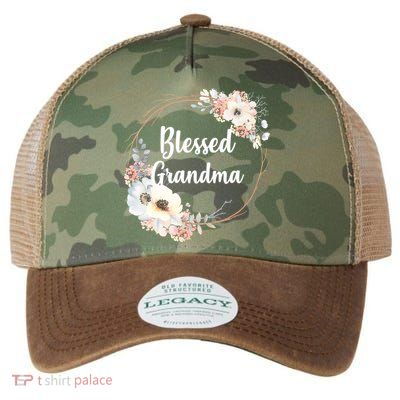 Blessed Grandma Floral Legacy Tie Dye Trucker Hat