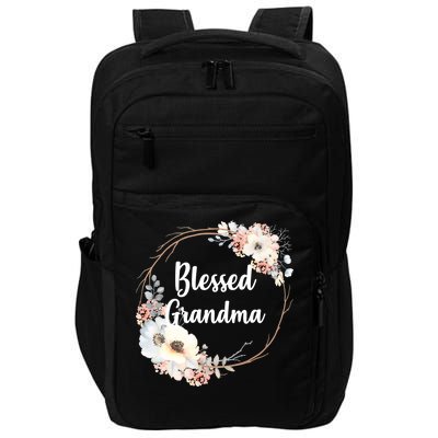 Blessed Grandma Floral Impact Tech Backpack