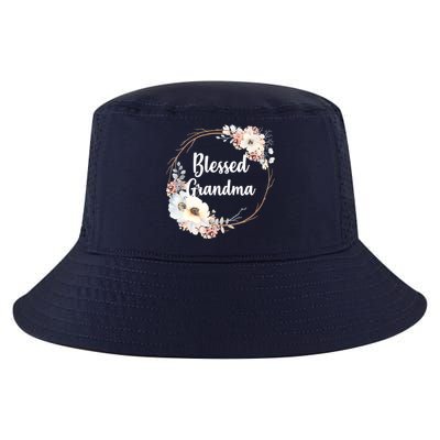 Blessed Grandma Floral Cool Comfort Performance Bucket Hat