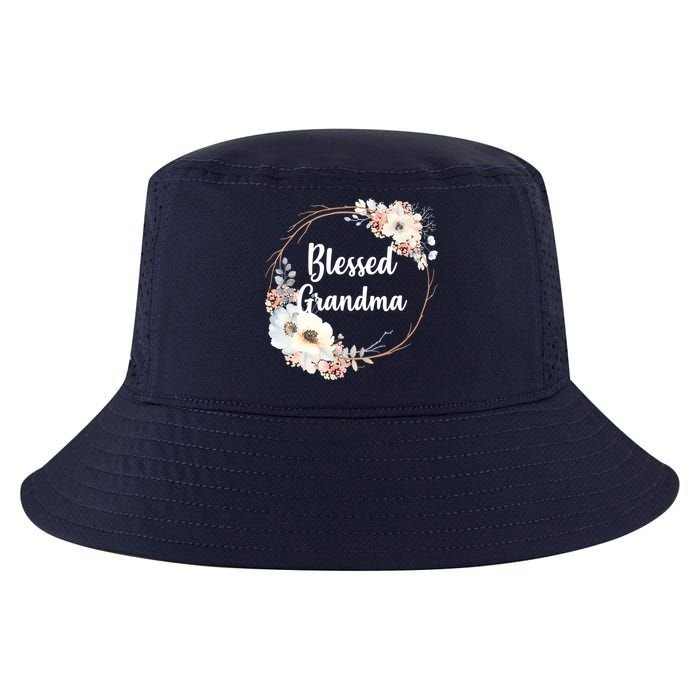 Blessed Grandma Floral Cool Comfort Performance Bucket Hat