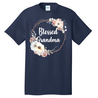 Blessed Grandma Floral Tall T-Shirt