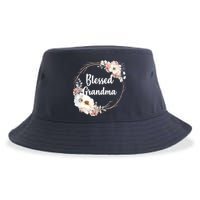 Blessed Grandma Floral Sustainable Bucket Hat