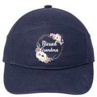 Blessed Grandma Floral 7-Panel Snapback Hat