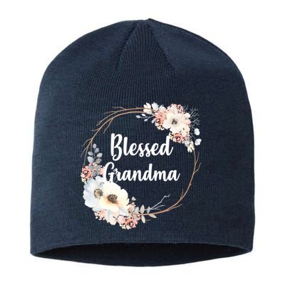 Blessed Grandma Floral Sustainable Beanie