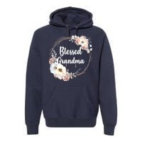 Blessed Grandma Floral Premium Hoodie