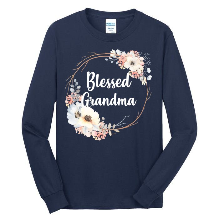 Blessed Grandma Floral Tall Long Sleeve T-Shirt