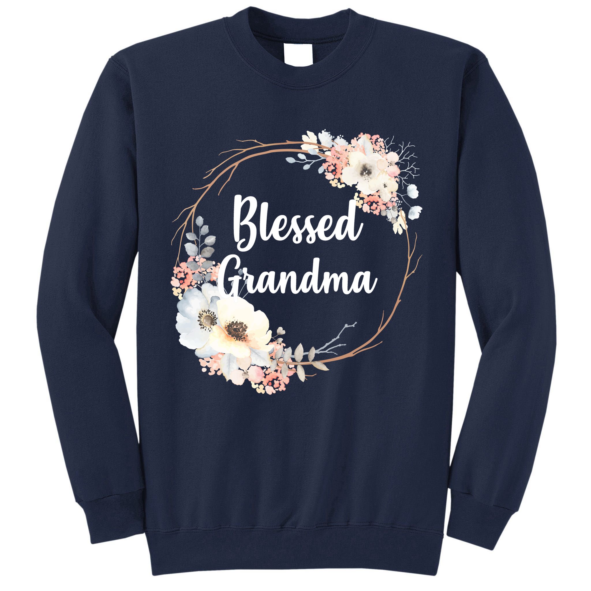 Blessed Grandma Floral Tall Sweatshirt