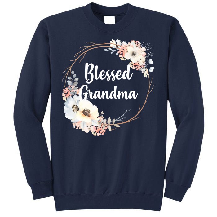 Blessed Grandma Floral Tall Sweatshirt