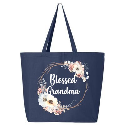 Blessed Grandma Floral 25L Jumbo Tote