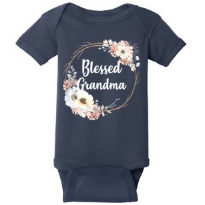 Blessed Grandma Floral Baby Bodysuit