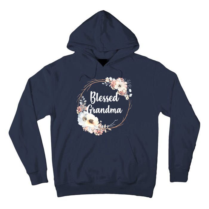 Blessed Grandma Floral Tall Hoodie