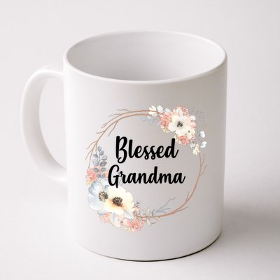 Blessed Grandma Floral Coffee Mug