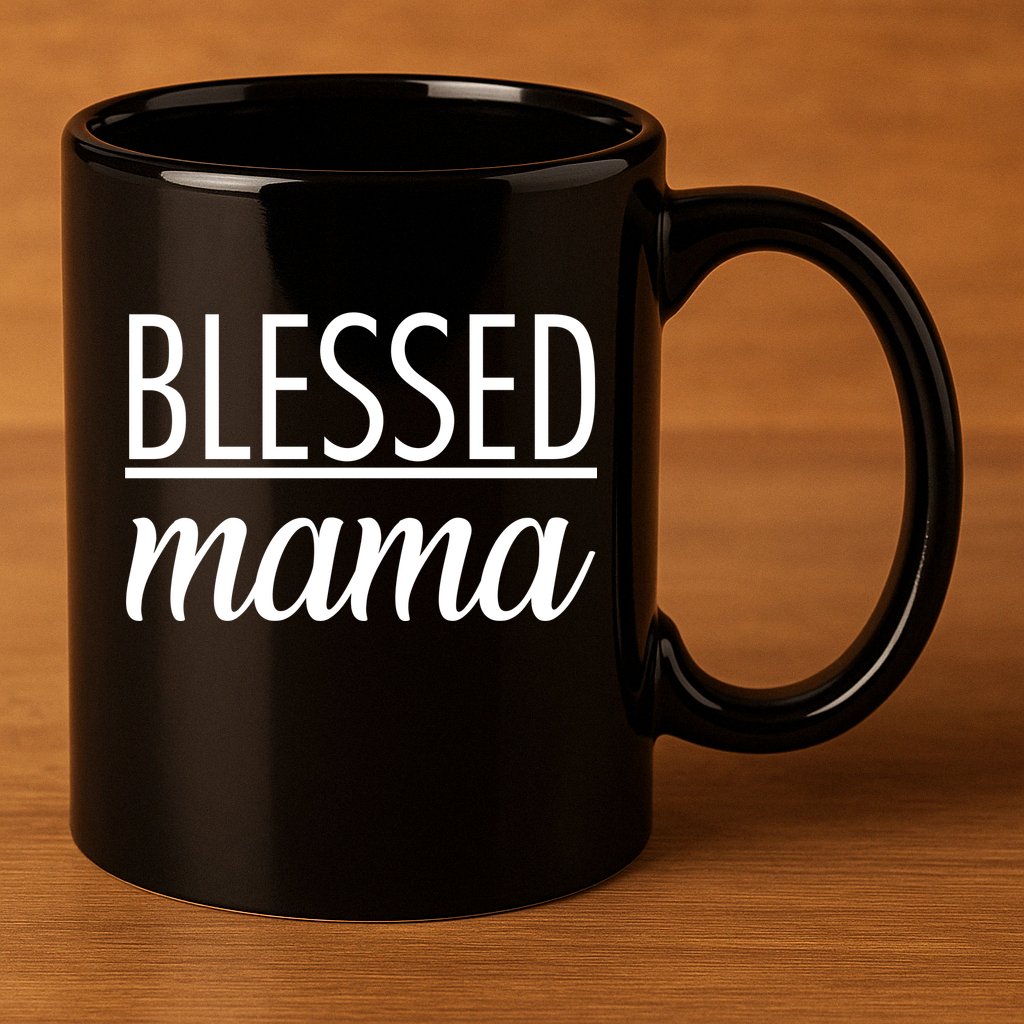 Blessed Mama 11oz C Handle Ceramic Mug