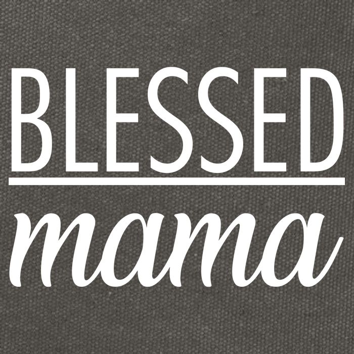 Blessed Mama Cotton Canvas Backpack