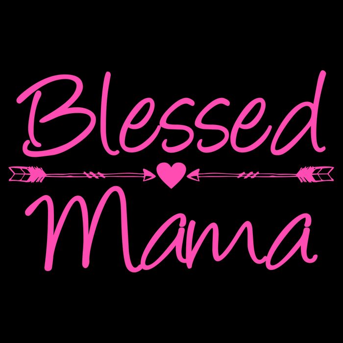 Blessed Mama Heart Arrows Mom Flatbill Hat