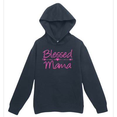 Blessed Mama Heart Arrows Mom Urban Pullover Hoodie