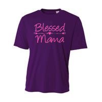 Blessed Mama Heart Arrows Mom Performance Sprint T-Shirt