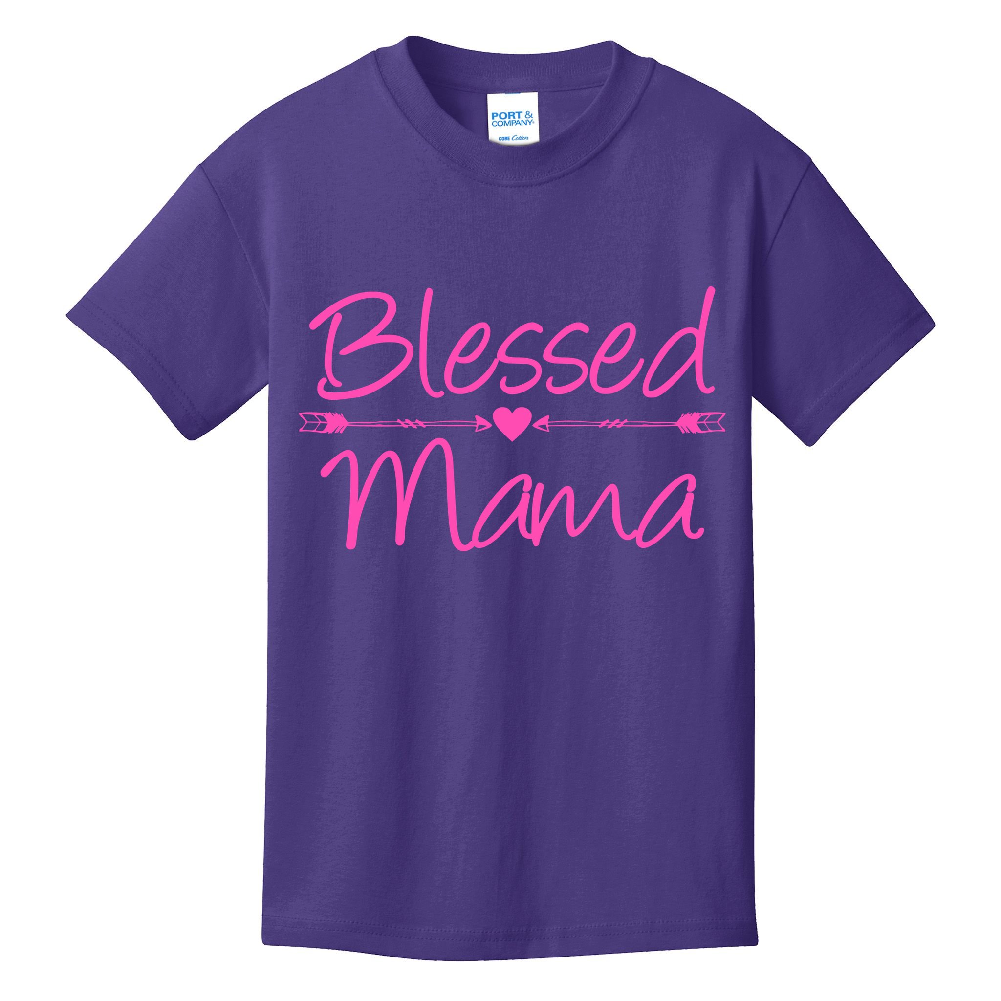 Blessed Mama Heart Arrows Mom Kids T-Shirt