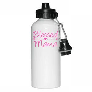 Blessed Mama Heart Arrows Mom Aluminum Water Bottle