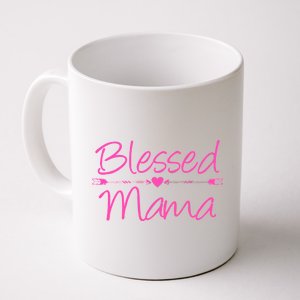 Blessed Mama Heart Arrows Mom Coffee Mug