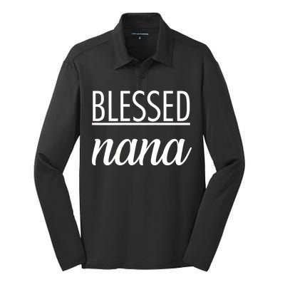 Blessed Nana Silk Touch Performance Long Sleeve Polo