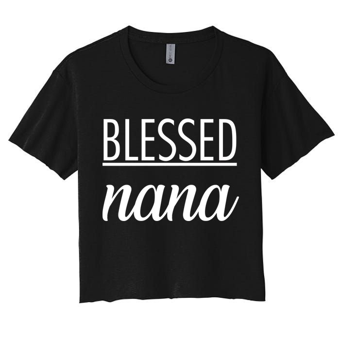 Blessed Nana Women's Crop Top Tee