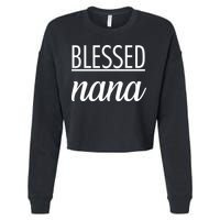 Blessed Nana Cropped Pullover Crew