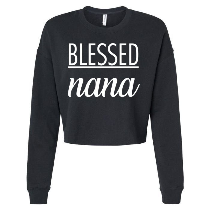 Blessed Nana Cropped Pullover Crew