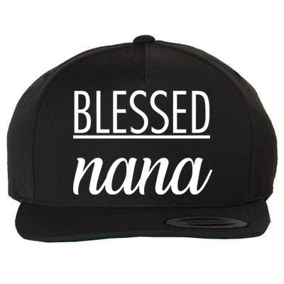 Blessed Nana Wool Snapback Cap