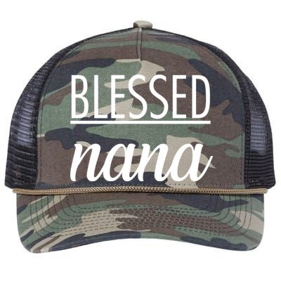 Blessed Nana Retro Rope Trucker Hat Cap