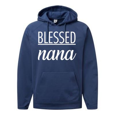 Blessed Nana Performance Fleece Hoodie