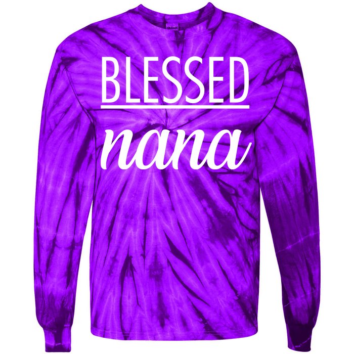 Blessed Nana Tie-Dye Long Sleeve Shirt