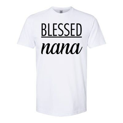 Blessed Nana Softstyle CVC T-Shirt