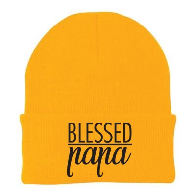 Blessed Papa Knit Cap Winter Beanie