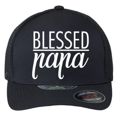 Blessed Papa Flexfit Unipanel Trucker Cap