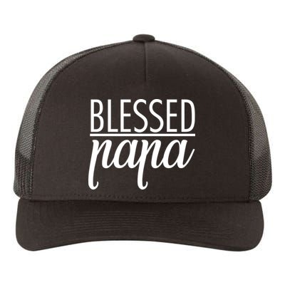 Blessed Papa Yupoong Adult 5-Panel Trucker Hat