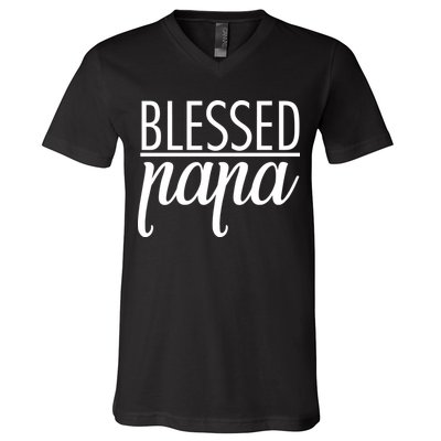 Blessed Papa V-Neck T-Shirt