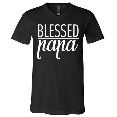 Blessed Papa V-Neck T-Shirt