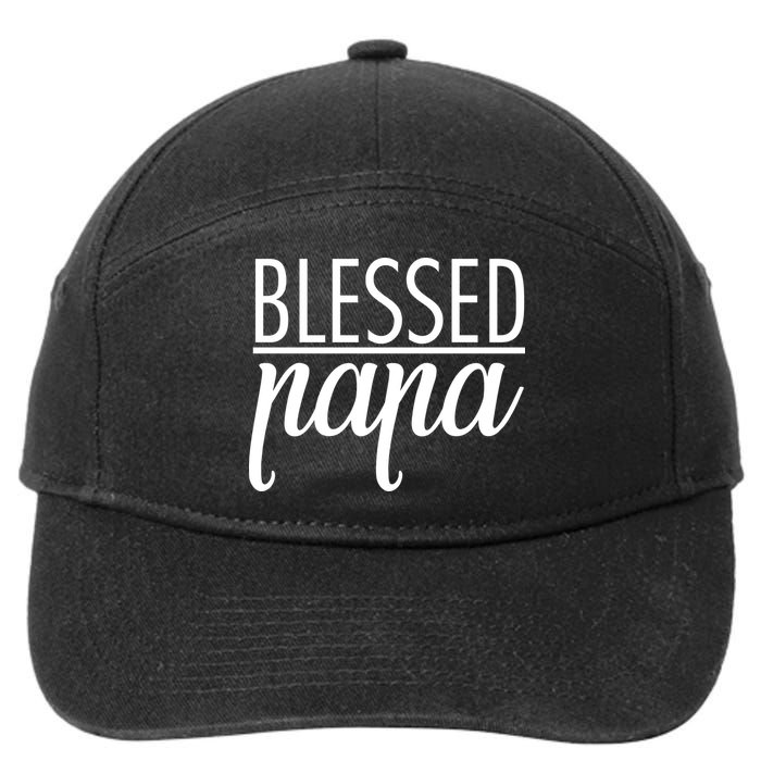 Blessed Papa 7-Panel Snapback Hat