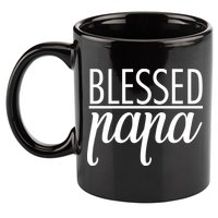 Blessed Papa 11oz C Handle Ceramic Mug