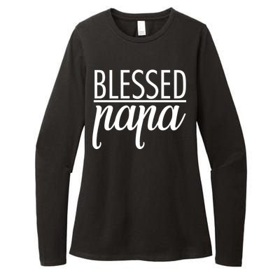 Blessed Papa Womens CVC Long Sleeve Shirt