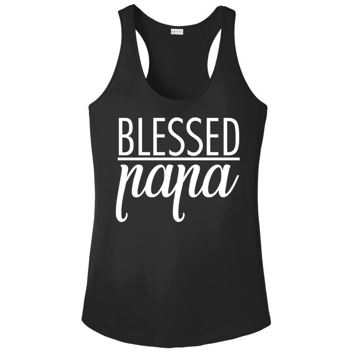 Blessed Papa Ladies PosiCharge Competitor Racerback Tank