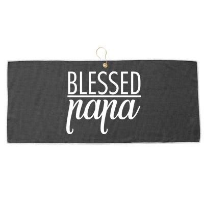 Blessed Papa Large Microfiber Waffle Golf Towel