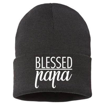 Blessed Papa Sustainable Knit Beanie