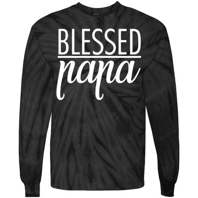 Blessed Papa Tie-Dye Long Sleeve Shirt