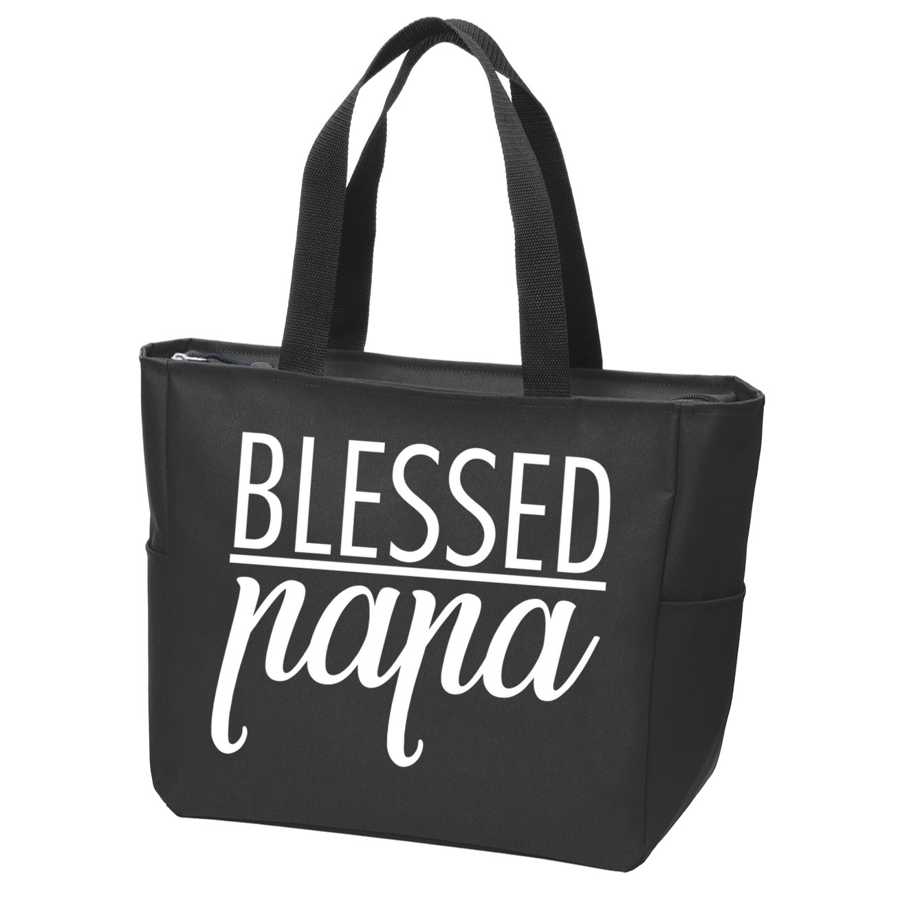 Blessed Papa Zip Tote Bag