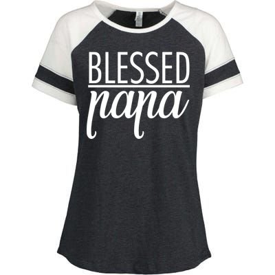 Blessed Papa Enza Ladies Jersey Colorblock Tee